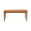 Ver imagem 2 de Mesa Denver 160cm Laminada com Pes Madeira Macica para Sala de Jantar Design Premium Elegante - Mel