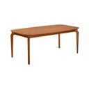 Ver imagem 1 de Mesa Denver 160cm Laminada com Pes Madeira Macica para Sala de Jantar Design Premium Elegante - Mel