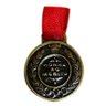 20 Mini Medalhas Honra Ao Mérito Premiação Fita Vermelha Bronze - 1