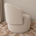 Ver imagem 7 de Poltrona Orgânica Maya Suede Bege Sala Quarto Recepção