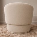 Ver imagem 6 de Poltrona Orgânica Maya Suede Bege Sala Quarto Recepção