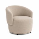 Ver imagem 3 de Poltrona Orgânica Maya Suede Bege Sala Quarto Recepção