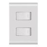 Kit C/ 3 Interruptor Duplo 2ts Liz Branco - Tramontina - 2