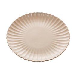 Prato Raso Em Porcelana Bon Gourmet Nórdica Cinza 26cm - 1
