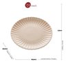 Prato Raso Em Porcelana Bon Gourmet Nórdica Cinza 26cm - 6