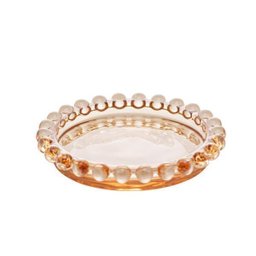 Jogo De Pratos Mesa Wolff Pearl Cristal Âmbar 24cm 4 Peças - 1