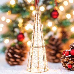 Arvore Cone Natalino Decorativo Vazado com 300 Leds 80cm - 2