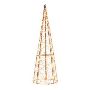 Arvore Cone Natalino Decorativo Vazado com 300 Leds 80cm