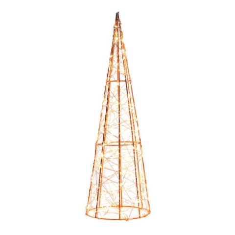 Arvore Cone Natalino Decorativo Vazado com 300 Leds 80cm