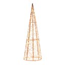 Ver imagem 1 de Arvore Cone Natalino Decorativo Vazado com 300 Leds 80cm