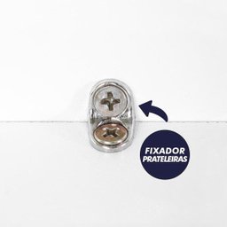 Rack Suspenso para Quarto Sala 4 Nichos Peças em MDF Branco - 5