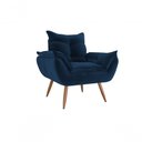Ver imagem 1 de Poltrona Decorativa Opala Suede Azul