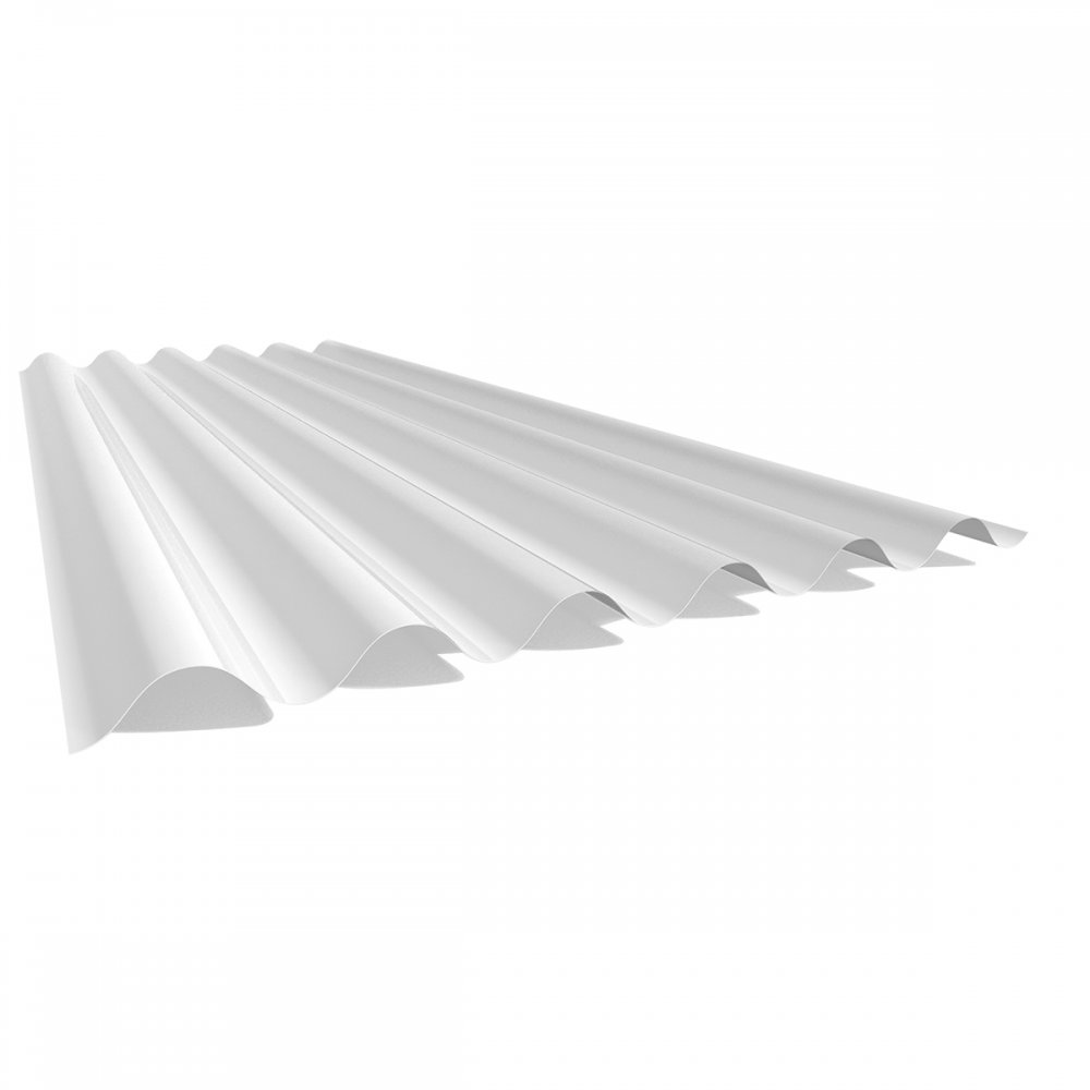 Telha Polipropileno Ondulada 6mm Translucida Branca 1,83x1,10x1 Esaf - 1