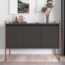 Ver imagem 1 de Buffet Aparador 3 Portas Sydney - Preto Cobre