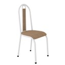 Ver imagem 4 de Conjunto De Mesa Tubular Bruna Com 4 Cadeiras 058 Tampo BP 91cm Branco Liso Assento Rattan Artefamol