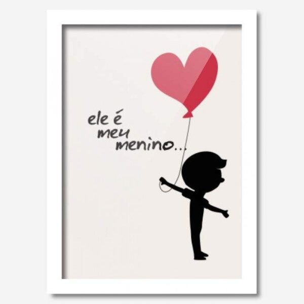 Quadro Decorativo Ele É Meu Menino 33cmx24cm Los Quadros - 2