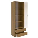 Ver imagem 4 de Cristaleira 2 Portas 2 Gavetas com Led e Portas de Vidro Liz Yescasa