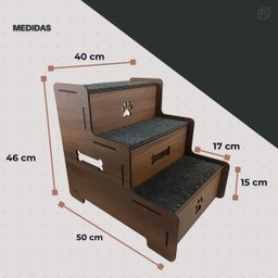 Escadinha Pet para Cachorro com Degraus Antiderrapante Carpe - 3
