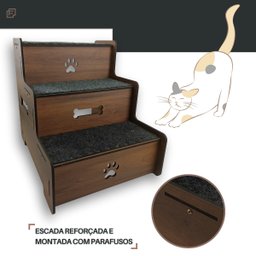 Escadinha Pet para Cachorro com Degraus Antiderrapante Carpe - 4