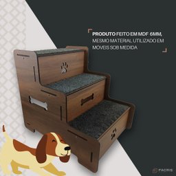 Escadinha Pet para Cachorro com Degraus Antiderrapante Carpe - 2