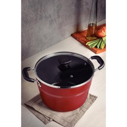 Caldeirão Tramontina 26Cm Antiaderente Sicília 7,6L Vermelho - 2
