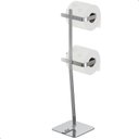 Ver imagem 2 de Porta Papel Higiênico de Chão Duplo Suporte Cromado Oslo