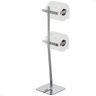 Porta Papel Higiênico de Chão Duplo Suporte Cromado Oslo - 2