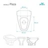 Assento Sanitário Plaza Visone para Vaso Ideal Standard - 6