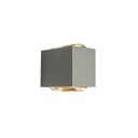 Ver imagem 1 de Arandela Lens Led 2 Fachos Fendi Fosco Amarelo 6w - New Line
