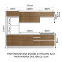 Ver imagem 6 de Cozinha Completa 100% Mdf Madesa Acordes Branco Rustic