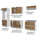 Ver imagem 7 de Cozinha Completa 100% Mdf Madesa Acordes Branco Rustic