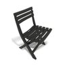 Kit 2 Cadeiras Plásticas Dobrável Lazer Preta 110kg Arqplast - 2