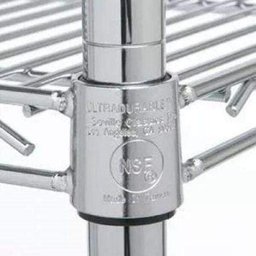 Estante Aço Inox Com Tampo Bancada Em Madeira Para Cozinha - 4