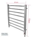 Ver imagem 1 de Toalheiro Térmico Bivolt Grande Cromado Lado Direito Aiello