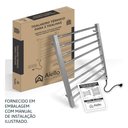 Ver imagem 7 de Toalheiro Térmico Bivolt Grande Cromado Lado Direito Aiello