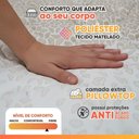 Ver imagem 5 de Cama Box Baú Solteiro Probel Espuma D33 Pillow Top 88x188x59cm Guarda Costas Lyon Branco/bege