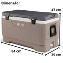 Ver imagem 7 de Caixa Térmica Cooler Igloo Maxcold 94 L 100 Qt Igloo Coleman