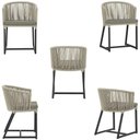 Ver imagem 5 de Mesa com 4 Cadeiras e Noronha Estofado 8 Trama Original Rami