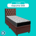 Ver imagem 4 de Kit Cama Box Bau + Cabeceira + Colchão Solteiro D33 - Iso100 - Ortobom