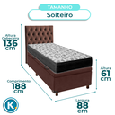 Ver imagem 3 de Kit Cama Box Bau + Cabeceira + Colchão Solteiro D33 - Iso100 - Ortobom