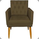 Ver imagem 4 de Kit Namoradeira Decorativa Para Sala Capitonê Com Base + 2 Poltronas Para Recepção Suede