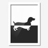 Quadro Decorativo Cachorro Dachshund Salsicha Misto 33cmx24cm Los Quadros - 1