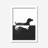 Quadro Decorativo Cachorro Dachshund Salsicha Misto 33cmx24cm Los Quadros - 2