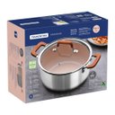 Ver imagem 5 de Caçarola Tramontina Romagna Aço Inox Cerâmico Marfim 24 Cm 5,24 L