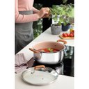 Ver imagem 2 de Caçarola Tramontina Romagna Aço Inox Cerâmico Marfim 24 Cm 5,24 L