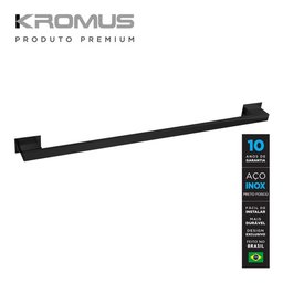 Toalheiro 50 Cm Inox Preto Fosco - Kromus Rt0305-50b - 2