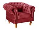 Ver imagem 1 de Poltrona Dom Pedro Cor:Suede Bordô 110