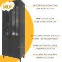 Ver mais imagens de Cozinha Completa Bariloche 12 Portas 2 Gavetas com Vidro 100% MDF 6225.127 Chumbo - Indékes
