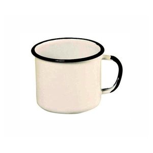 Caneca Esmaltada Nº6 Ewel - Branco