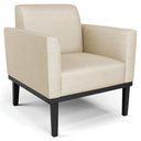 Ver imagem 6 de Sofá Namoradeira e 2 Poltronas Base Madeira Preto Maressa Veludo Luxo Off White - Ibiza